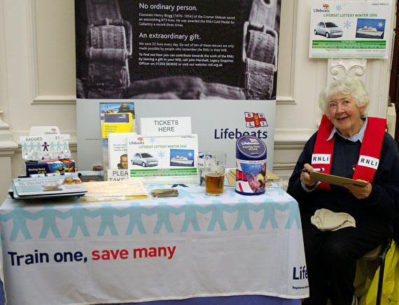 The RLNI stand