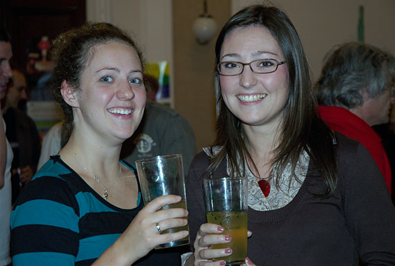 That's cider they're drinking!