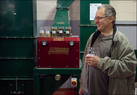Inside the brewery