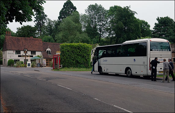 The coach is waiting