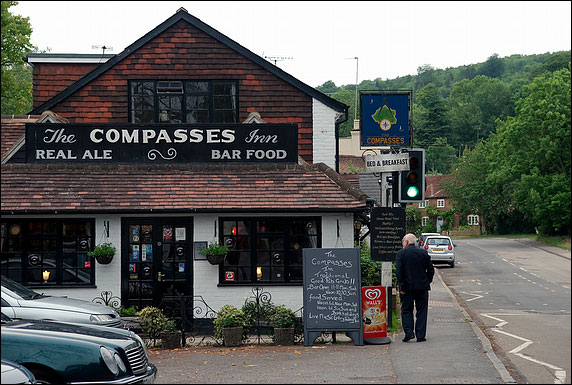 Outside the Compasses Inn