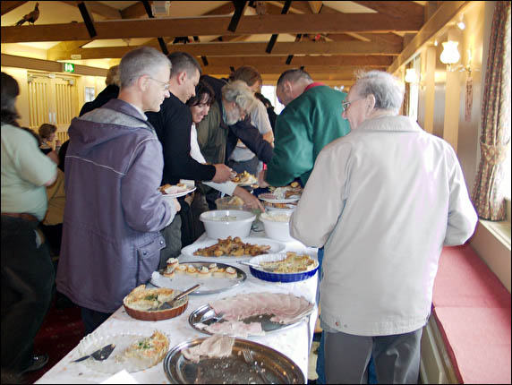 The Buffet in full swing