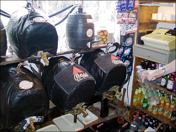Beer and Cider from the cask at Tuckers Grave Inn