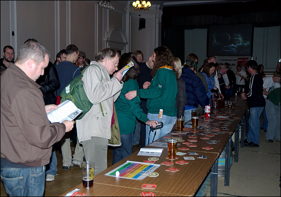 View of drinkers in main hall