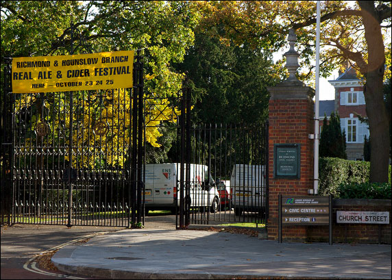 The front entrance to the Festival