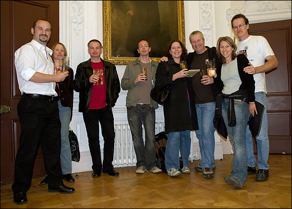 Surrey under 40's Ramblers Group enjoying the festival