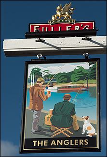 Hanging pub sign
