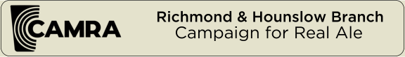 Page banner for CAMRA Richmond & Hounslow Branch