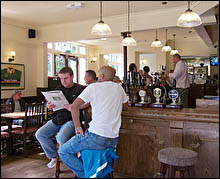 View of the bar
