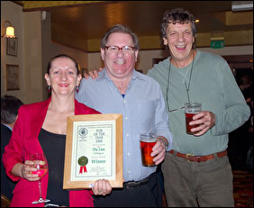 Myf and Don receive award from Brian Kirton (Branch Chairman)